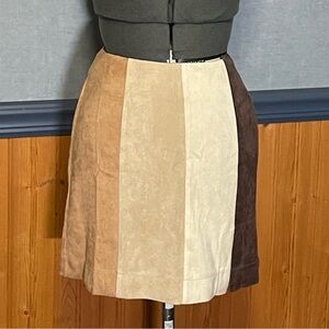 ILLA ILLA  suede look mini skirt